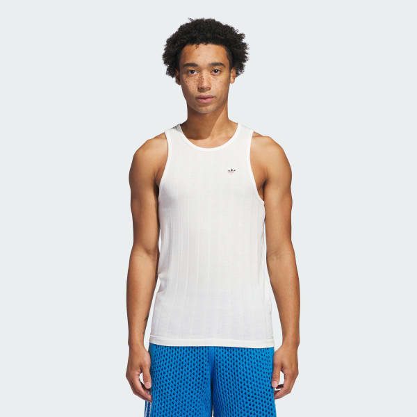 White CLOT Rib Tank