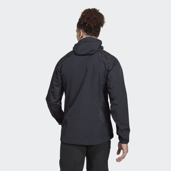 Schwarz TERREX Xperior Hybrid RAIN.RDY Regenjacke