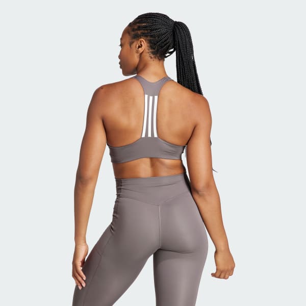 Brown Powerimpact Training Medium-Support Bra