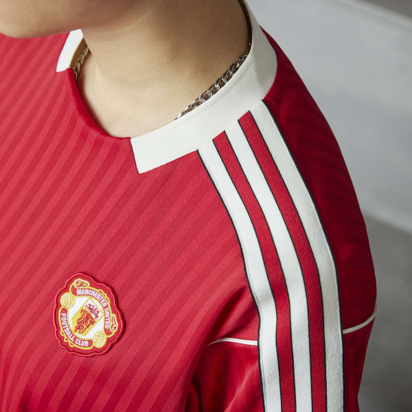 ★★Adairs★★ Manchester United Terrace Icon Jersey Red JF0 adidas MANCHESTER UNITED TERRACE ICONS JERSEY