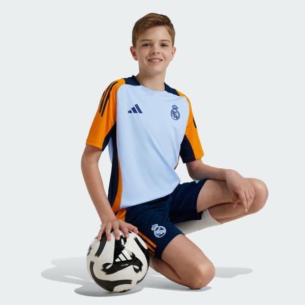 Bleu Short d'entraînement Real Madrid Tiro 24 Competition Enfants
