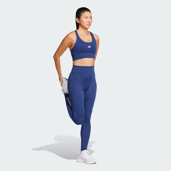 Blauw Own the Run Lange Legging