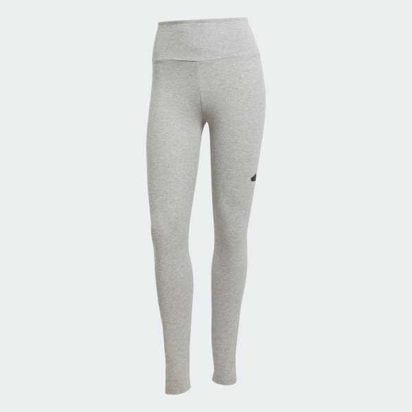 Grey Essentials Big Logo Cotton Leggings