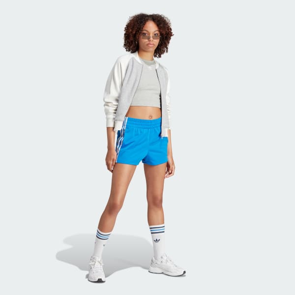 adidas Adicolor 3-Stripes Women\'s Lifestyle US Blue Shorts | | - adidas
