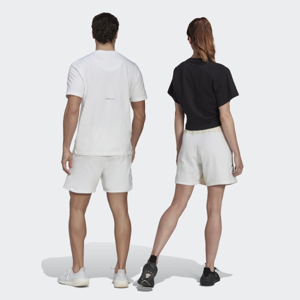 Beige Reversed French Terry Shorts (Gender Neutral)