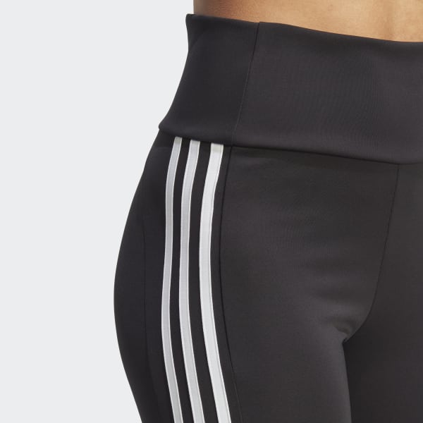 NWT new adidas girls black w/ 3 rainbow stripes cotton joggers leggings  large 14