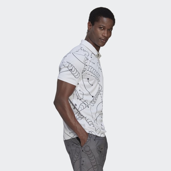 Vit CLUB GRAPH POLO ZG398