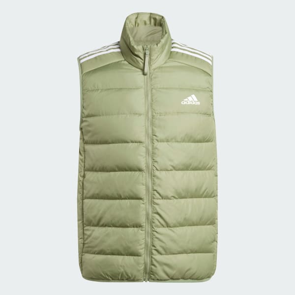 Πράσινο Essentials 3-Stripes Light Down Vest