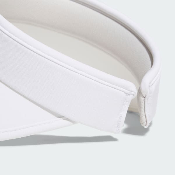 White Wide Brim Visor