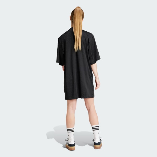adidas Oversized Tricot Tee Dress Black adidas Turkiye