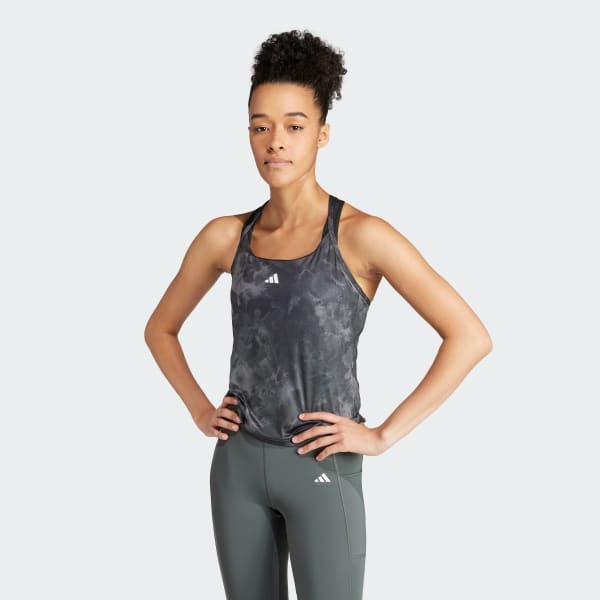 Γκρι Train Essentials AOP Flower Tie-Dye Tank Top