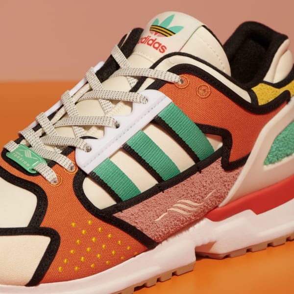 White ZX 10000 Krusty Burger Shoes LSY52