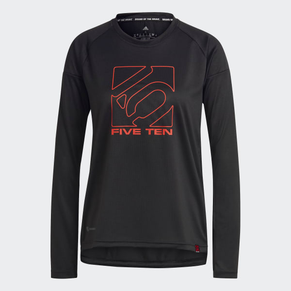 Schwarz Five Ten Long Sleeve Trikot