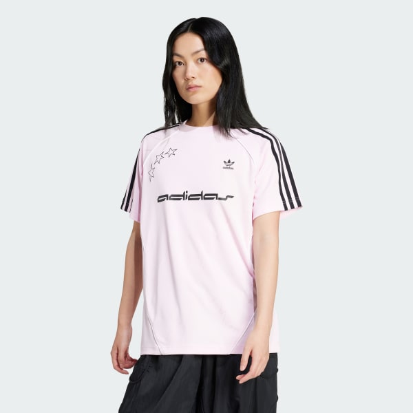 Adidas pink football shirt top