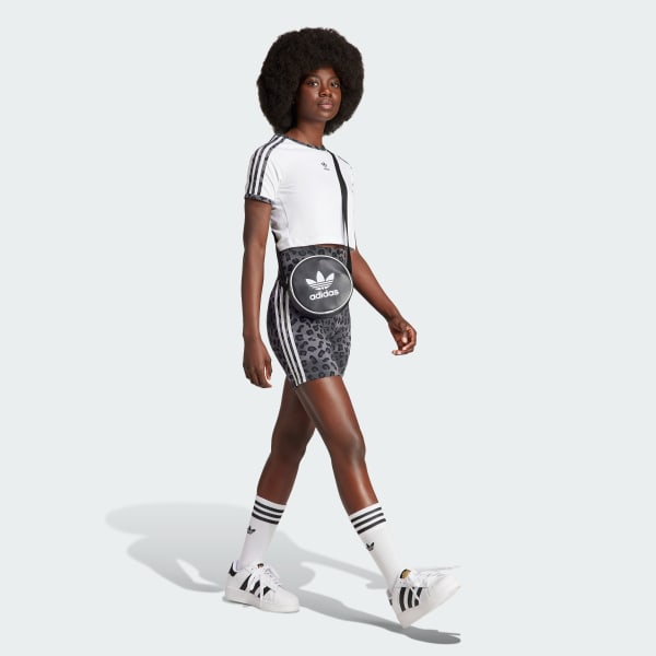 adidas Originals Leopard Luxe Short Shorts - Grey