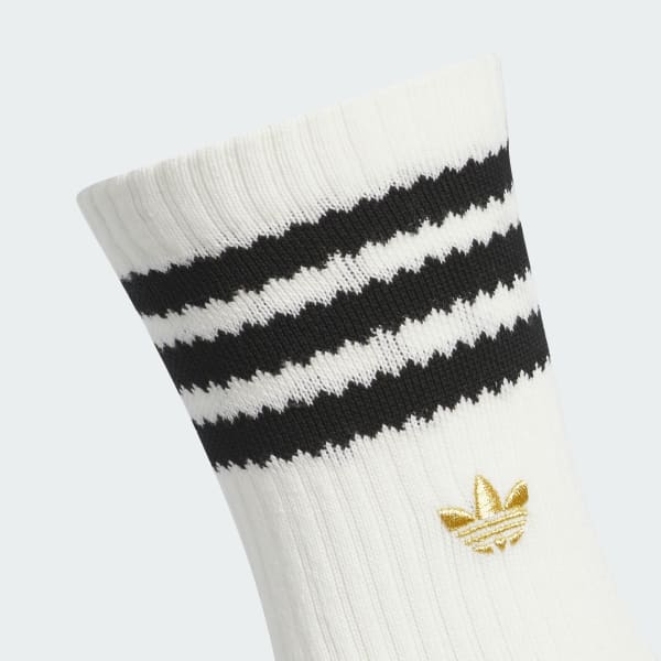 adidas Originals Limited 3-Pack Crew Socks - White | Free