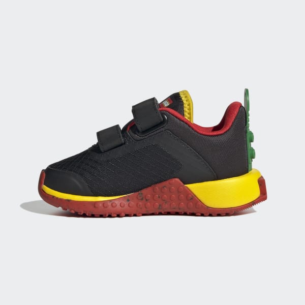 Svart adidas Sport DNA x LEGO® Lifestyle Two-Strap Hook-and-Loop Shoes