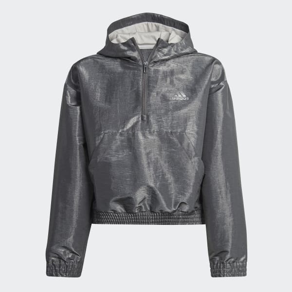 Gra Dance Loose Fit Woven Half-Zip Hooded Track Top