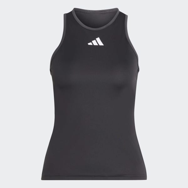 Negro Playera sin Mangas Club para Tenis