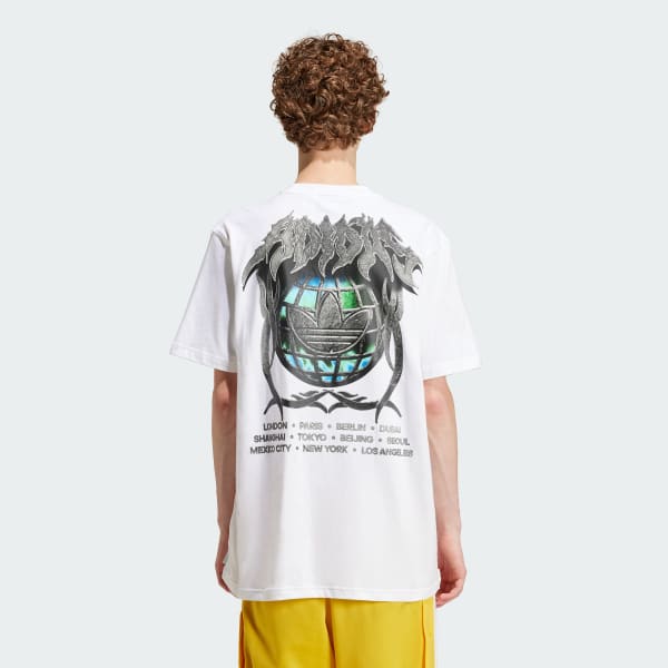 Blanco Playera Flames Concert