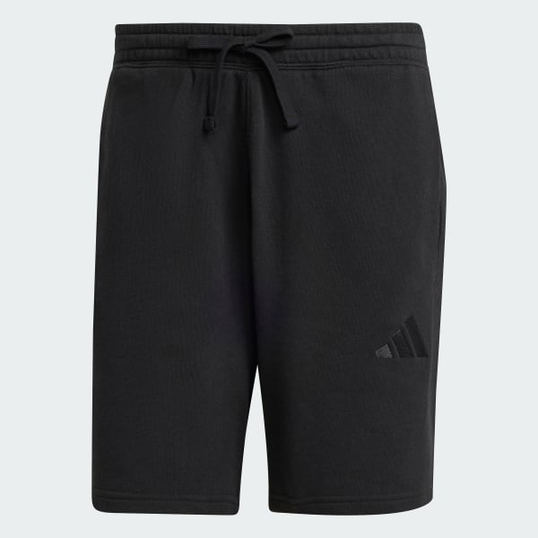 Đen Quần Short Vải Thun Da Cá ALL SZN