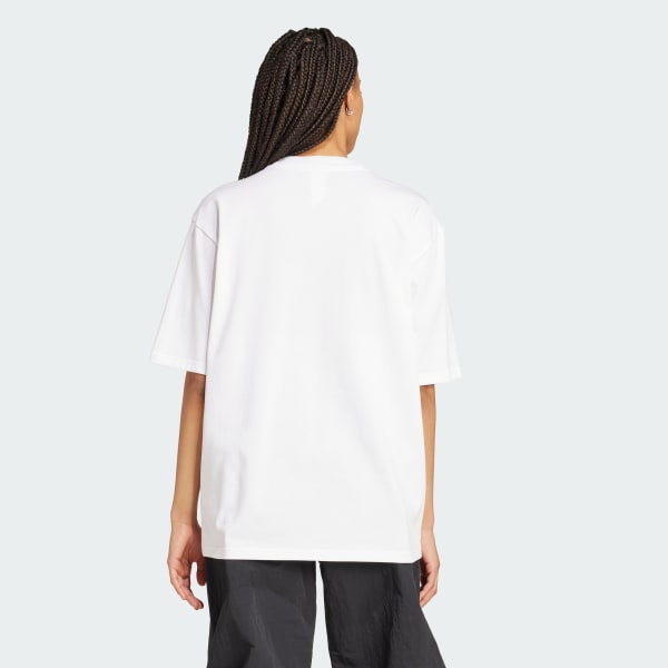 Branco Camiseta Adicolor Firebird Oversized Trefoil