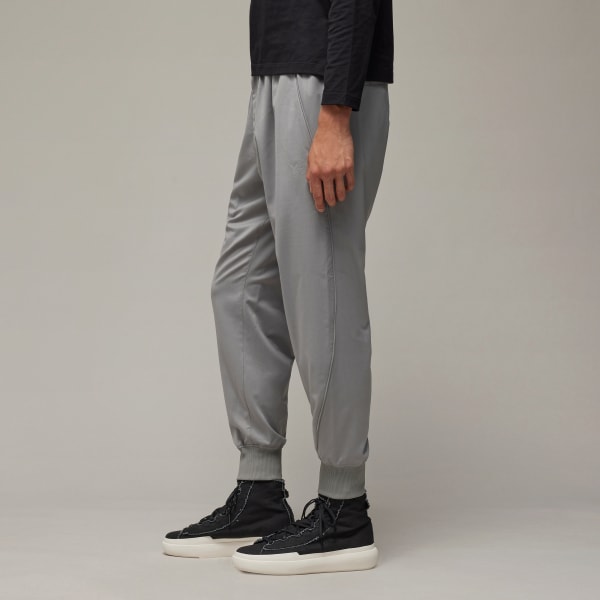 Grey Y-3 Refined Woven Cuffed Pants
