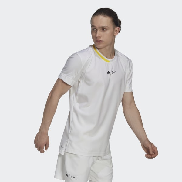 Wit London Stretch Geweven T-shirt CI664