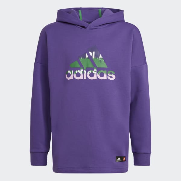 Sobretodo gatito Monopolio adidas x Classic LEGO Hoodie - Purple | Kids' Training | adidas US