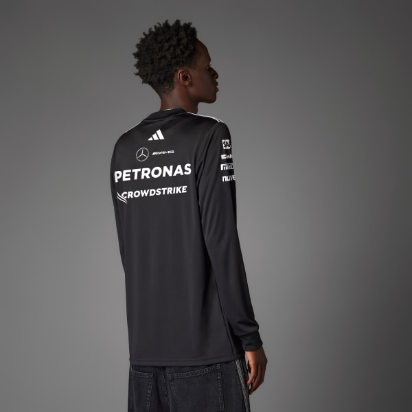 cerná DRES MERCEDES - AMG PETRONAS FORMULA ONE TEAM DRIVER LONG SLEEVE