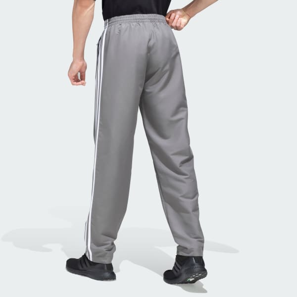 Grey Woven adidas 3 Stripes Straight Pants