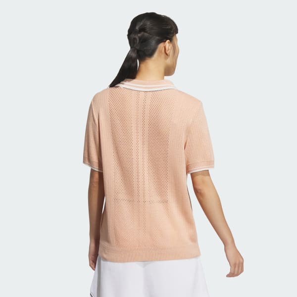 Pink 반팔 니트 폴로 셔츠