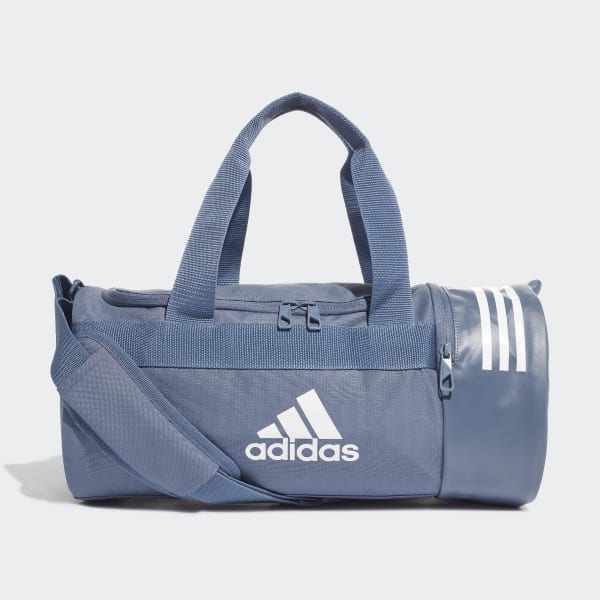 adidas Convertible 3-Stripes Duffel Bag Extra Small - Blue | adidas ...
