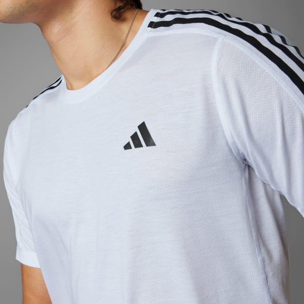 Blanco Remera Own the Run 3 Tiras