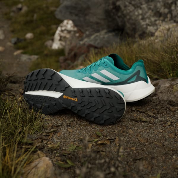 Green Terrex Agravic Speed Ultra Trail Running Shoes