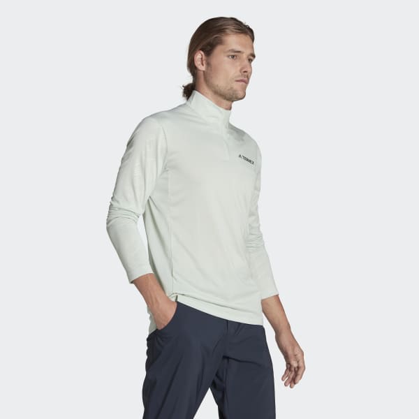 adidas Terrex Multi Half-Zip Long-Sleeve Top - Green | adidas UK