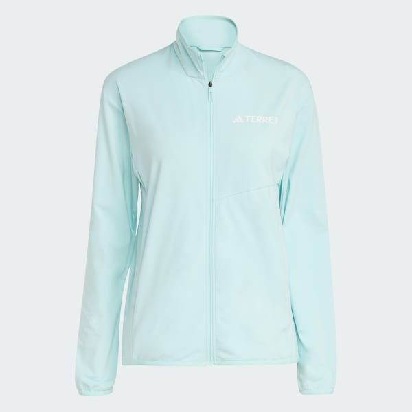 Turquesa Chaqueta técnica de forro polar Terrex Multi CLIMAWARM con cremallera frontal