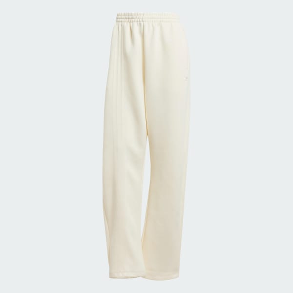 White Oversized 3-Stripes Sweat Tracksuit Bottoms