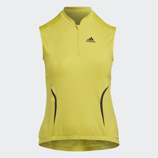 Giallo Maglia da ciclismo Sleeveless NEN17