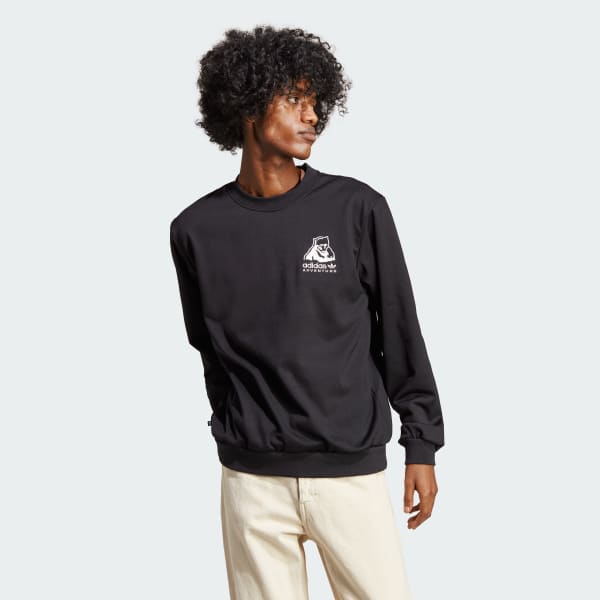 Svart adidas Adventure Winter Crewneck Sweatshirt SW219