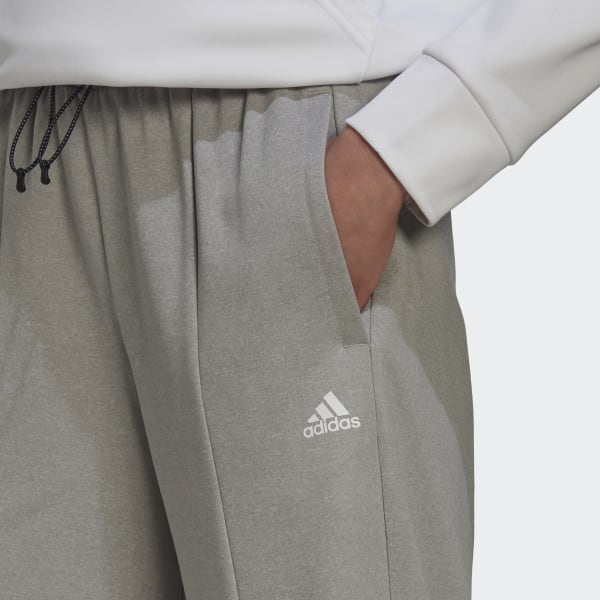 Grey AEROREADY Wide-Leg High-Rise Joggers TI258