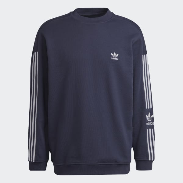 Blu Felpa adicolor Classics Lock-Up Trefoil Crewneck