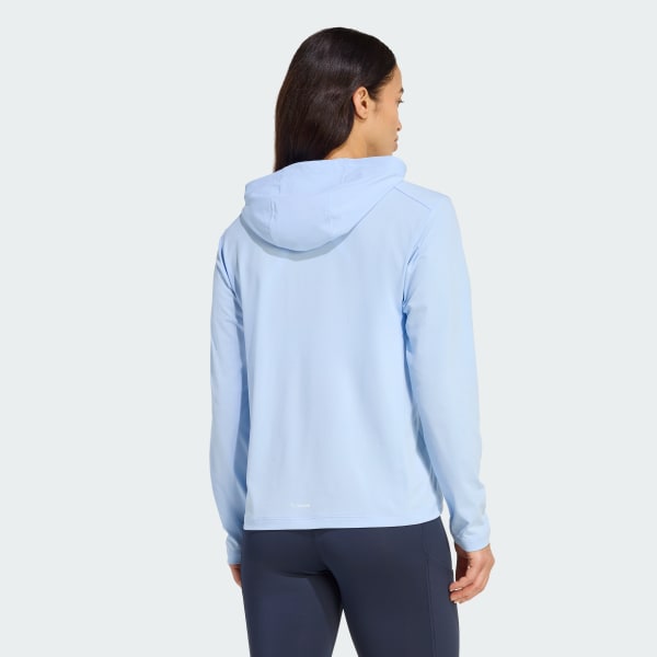 Blue Terrex Multi Climacool Hooded Long Sleeve Top