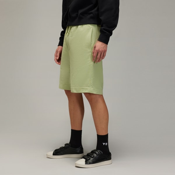 Green Y-3 French Terry Shorts