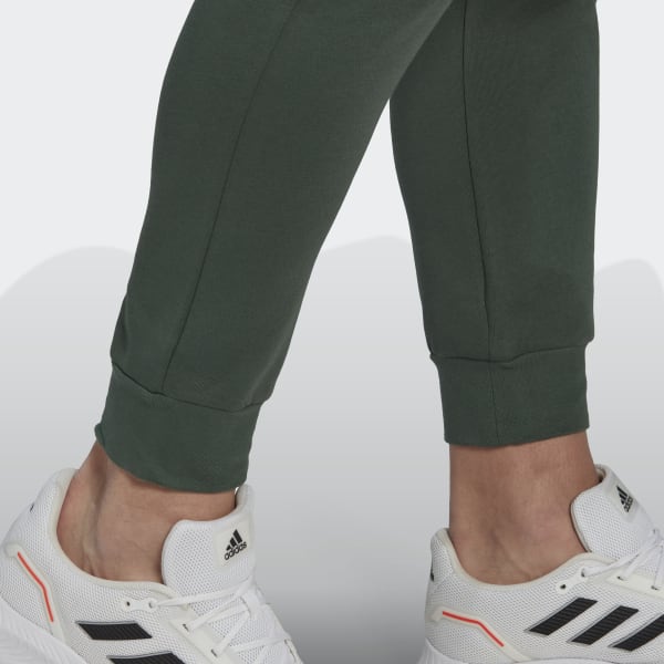 Adidas cozy pants top green