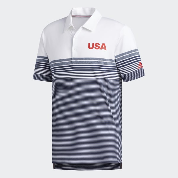 adidas USA Golf Ultimate365 Stripe Polo 