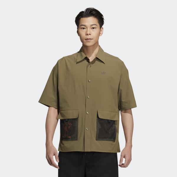 Green Outdoor Short Sleeve Shirt EWL29