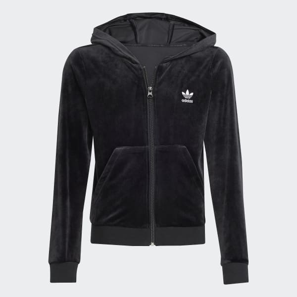 Velour_Zip_Hoodie_Black_JX2845