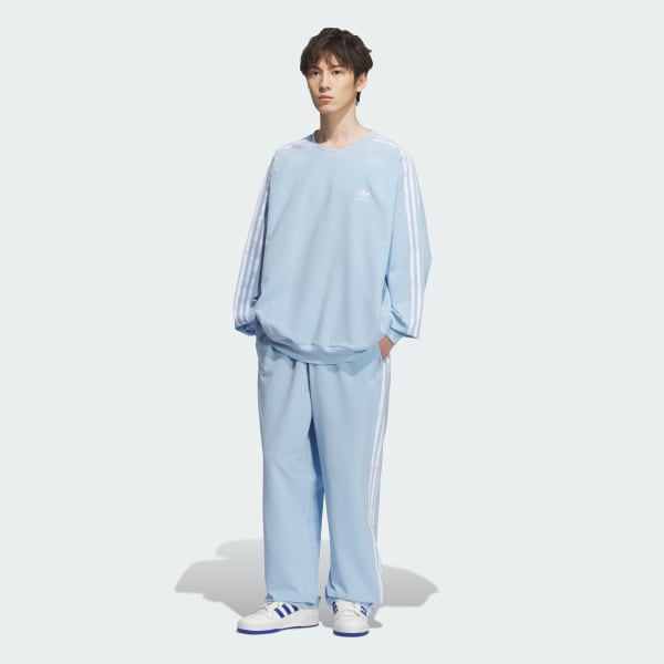 ブルー プルオーバー トラックトップ