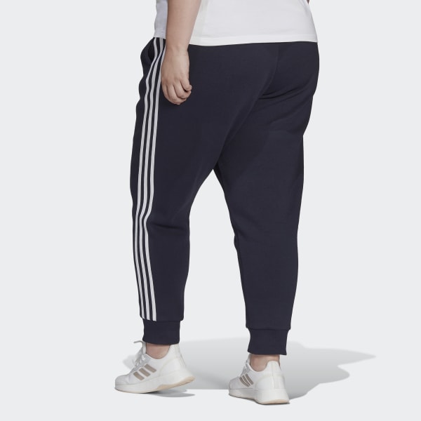 Blue Essentials 3-Stripes Fleece Pants (Plus Size)